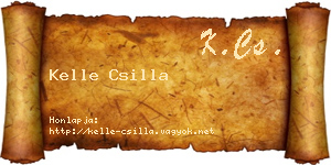 Kelle Csilla névjegykártya